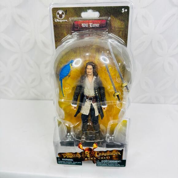 Pirates of the Caribbean Dead Mans Chest Will Turner action figure Disneystore - Picture 3 of 9